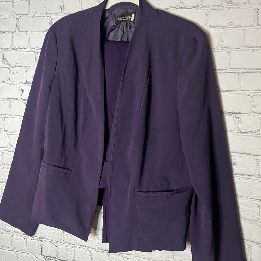 Royal Purple Suit - blazer and ponte pants